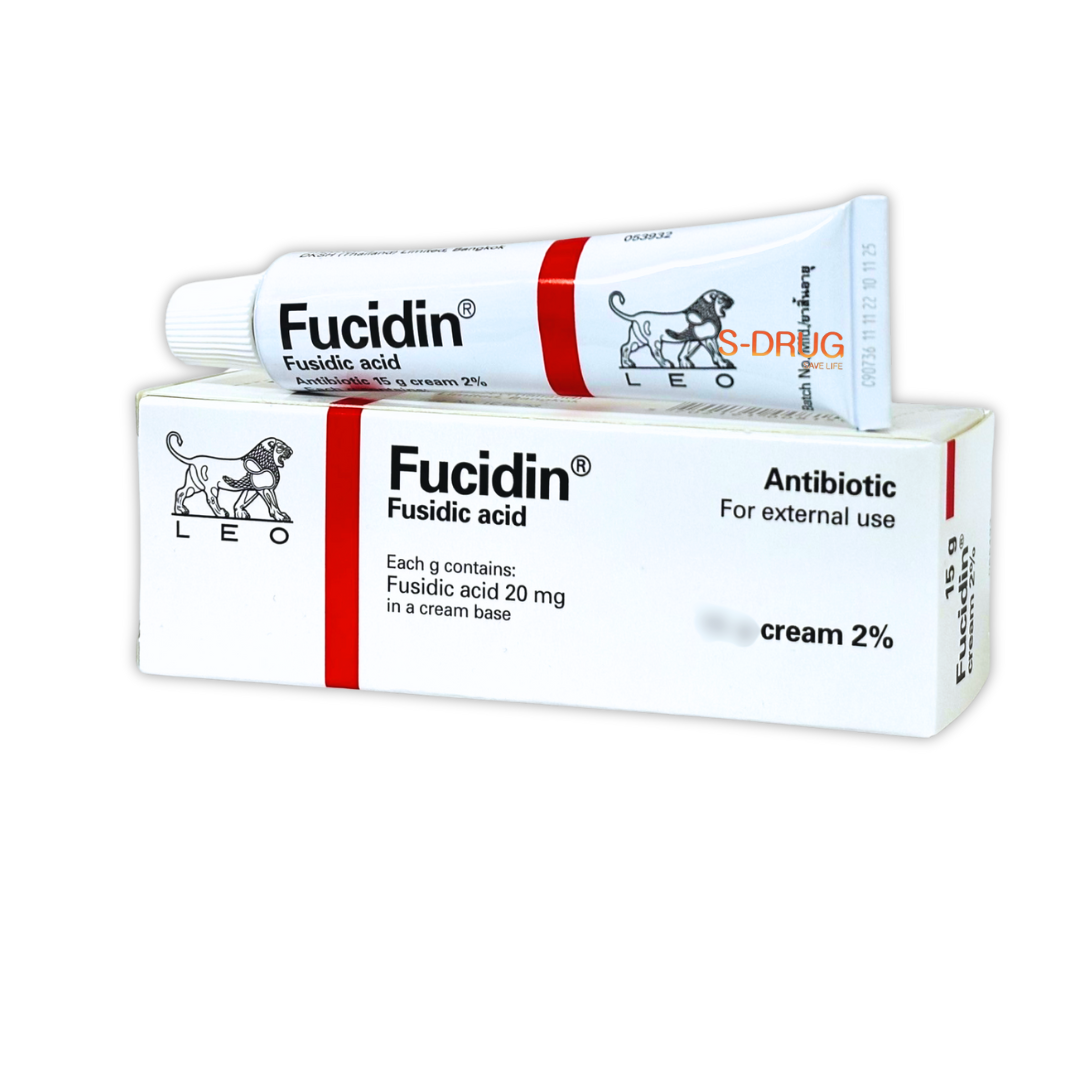 FUCIDIN CREAM  2% 5G #แดง